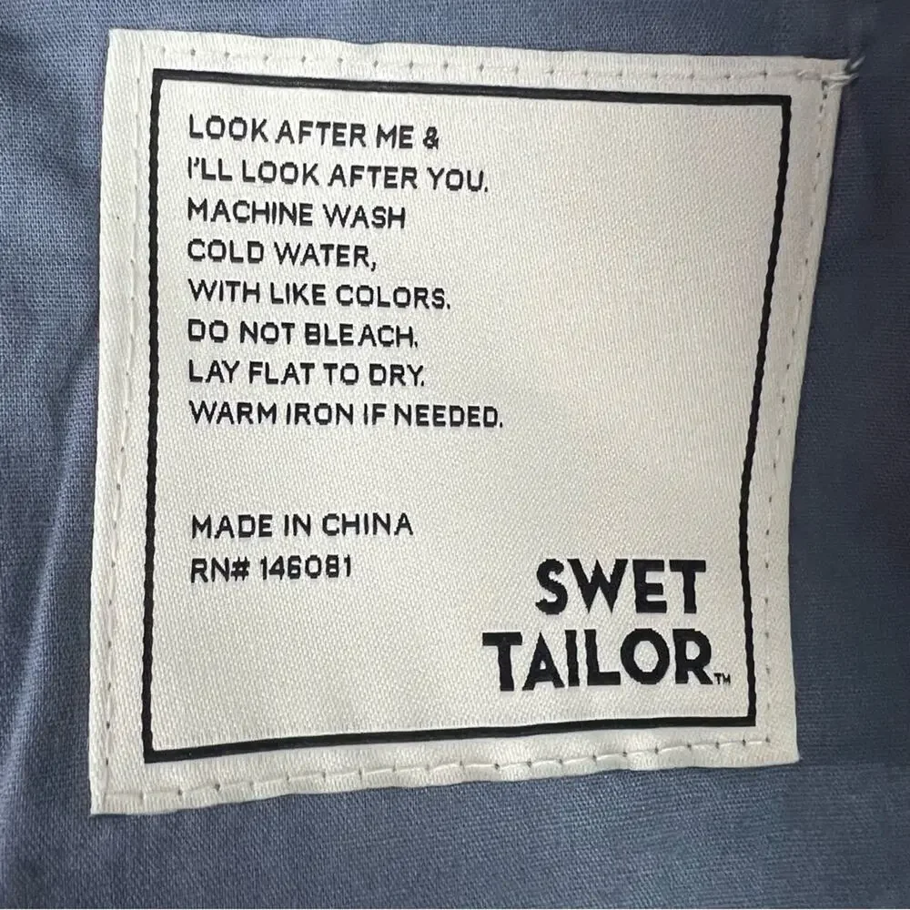 Swet Tailor‎ Shorts Size 28 The Everyday Chino Jersey French Grey Pockets NEW